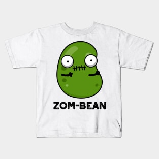 Zom-bean Cute Halloween Zombie Bean Pun Kids T-Shirt